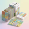 Colorful double sided educational flash cards for kids learning alphabets numbers and objects by Toy Buddies
