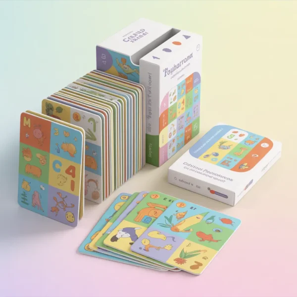 double-sided-flash-cards-toy-buddies Colorful double sided educational flash cards for kids learning alphabets numbers and objects by Toy Buddies